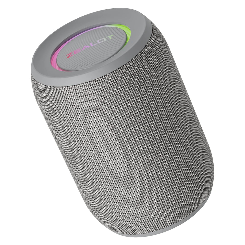 ZEALOT-S32PRO Alto-falante Bluetooth poderoso, baixo sem fio, luz LED, alto-falantes externos, subwoofer, suporte de caixa de som à prova d'água
