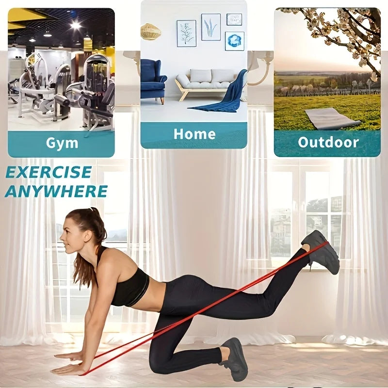 Resistance Bands Set Pull Straps Assistive Pull-Up Bands Exercise Straps Leg Exercise Bands for Gym Fitness Home Workout Equipme