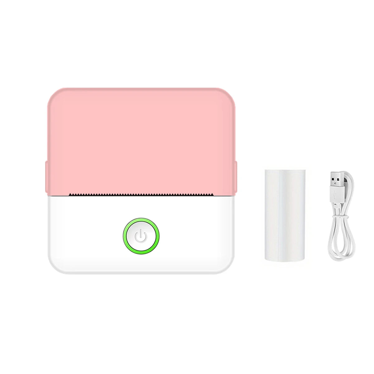 Mini sticker printer, smart Bluetooth pocket inkless thermal printer, portable receipt printer for photo journal notes