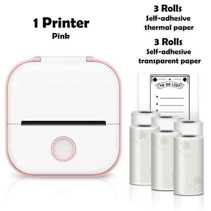 Phomemo T02 mini wireless thermal printer mini pocket printer, sticker printer for DIY, journal, student birthday gift