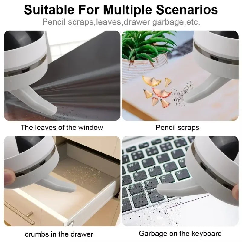 Mini aspirador de pó portátil mesa poeira vácuo usb handheld mesa vassoura cabelo lápis migalhas ferramenta limpeza aspirador pó
