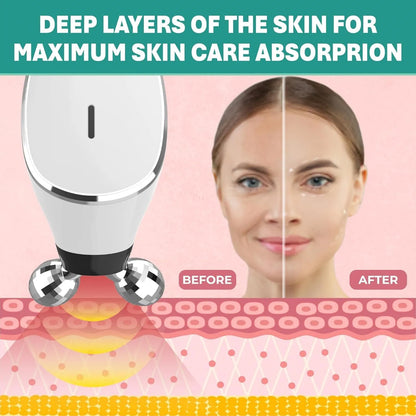 Dispositivo facial de microcorrente Rolo facial de microcorrente - Dispositivo de microcorrente facial Dispositivos faciais de microcorrente anti-envelhecimento