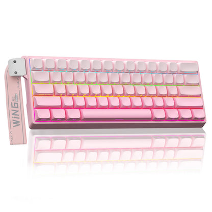 Teclado Mecânico Gamer AULA WIN60 HE Pro MAX com Fio, Switches Magnéticos Hall Effect, RT Ajustável, Hot-Swap, 8000Hz para Esports