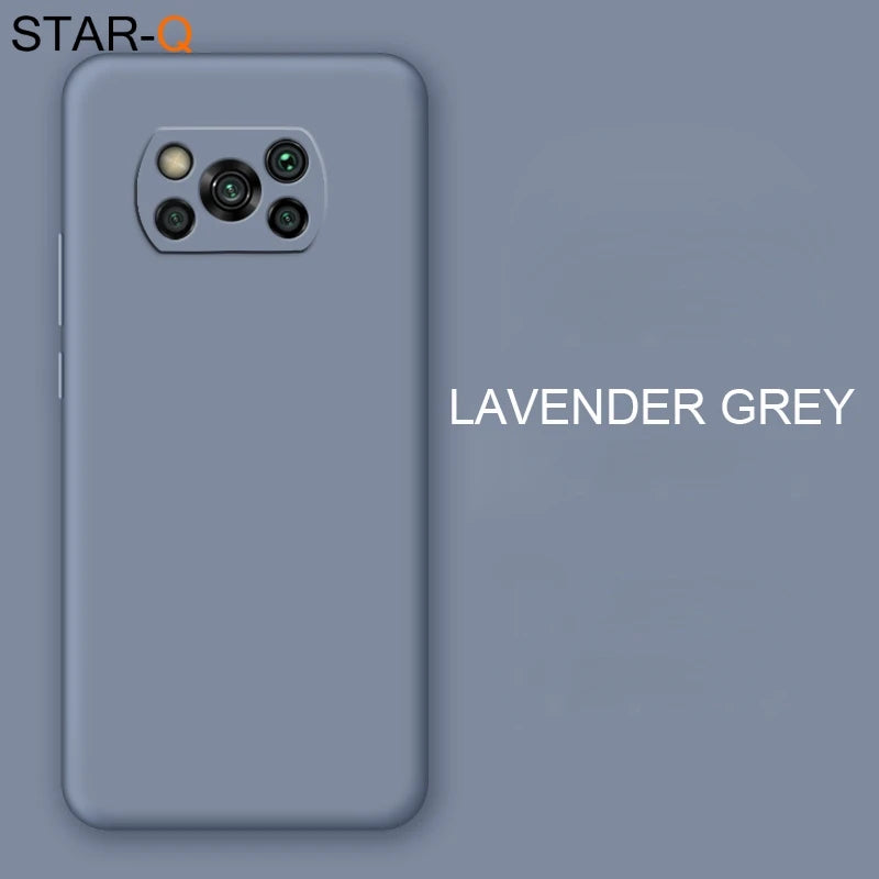 Nova capa completa de silicone líquido para xiaomi poco x3 nfc m2 f2 pro x2 global original macio capas protetoras traseiras