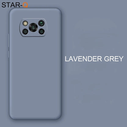 Nova capa completa de silicone líquido para xiaomi poco x3 nfc m2 f2 pro x2 global original macio capas protetoras traseiras