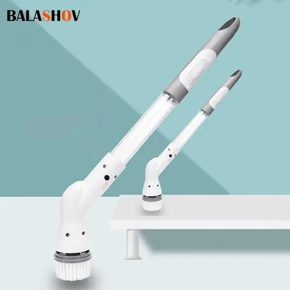 Escova de limpeza elétrica sem fio, purificador de limpeza multifuncional, ferramentas de limpeza, salão, cozinha, banheiro, utensílios de limpeza