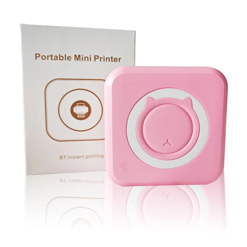 Mini impressora térmica portátil sem fio bt 203dpi etiqueta fotográfica memo pergunta errada impressão com cabo usb impresora portátil