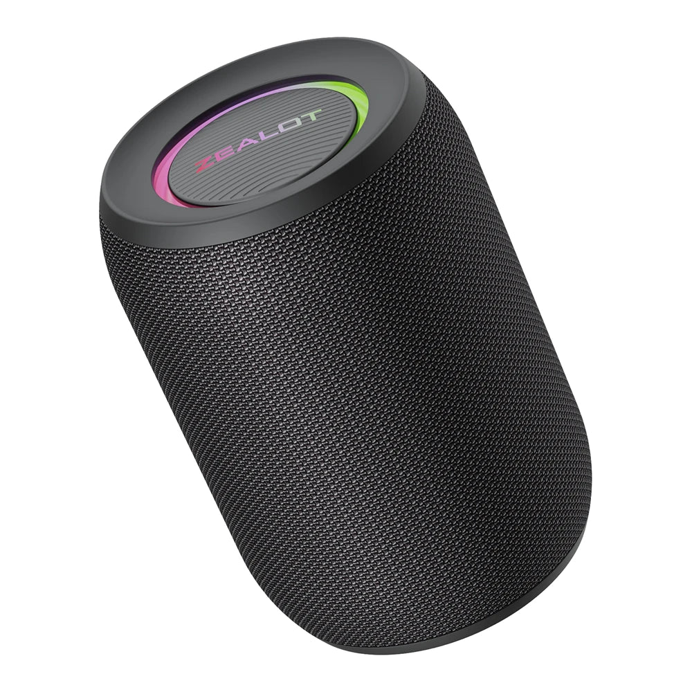 ZEALOT-S32PRO Alto-falante Bluetooth poderoso, baixo sem fio, luz LED, alto-falantes externos, subwoofer, suporte de caixa de som à prova d'água