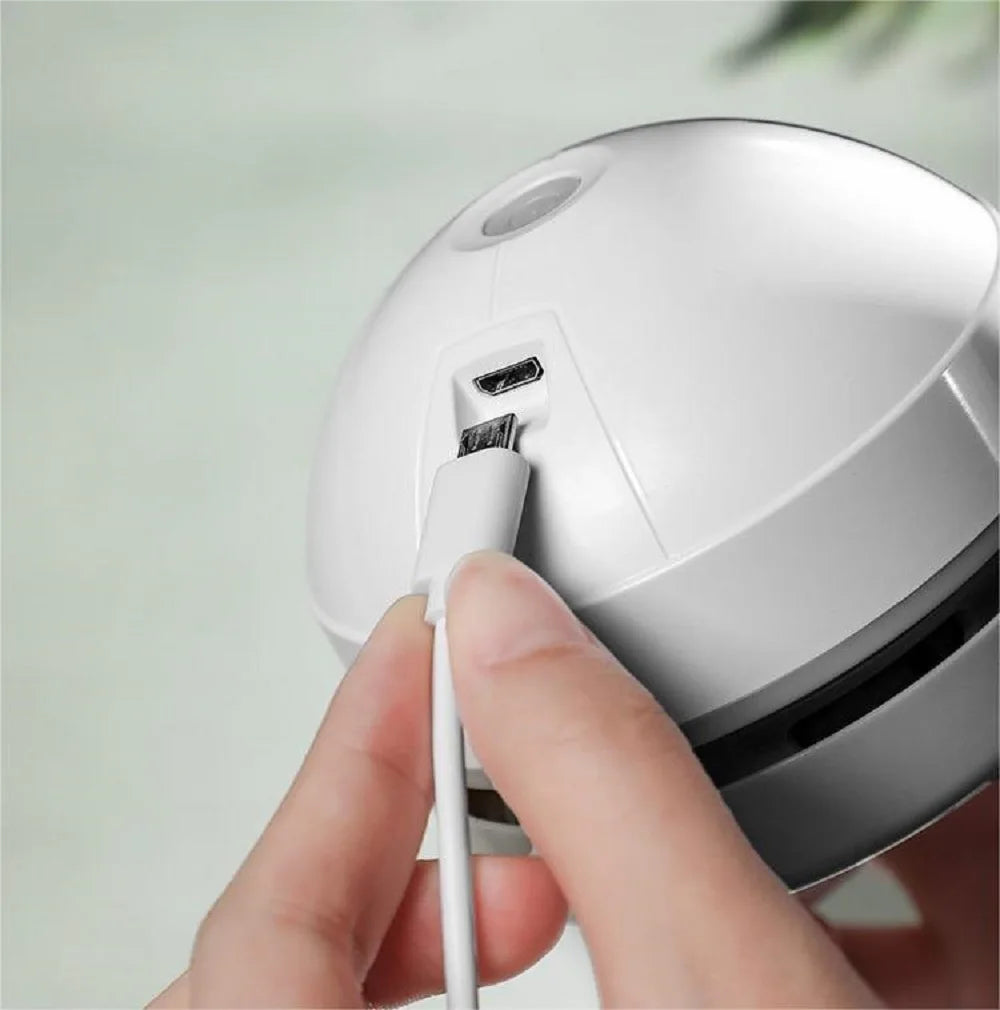Aspirador de pó de mesa com escova limpa, carregamento usb para casa, escritório, varredor de mesa, mini aspirador de pó
