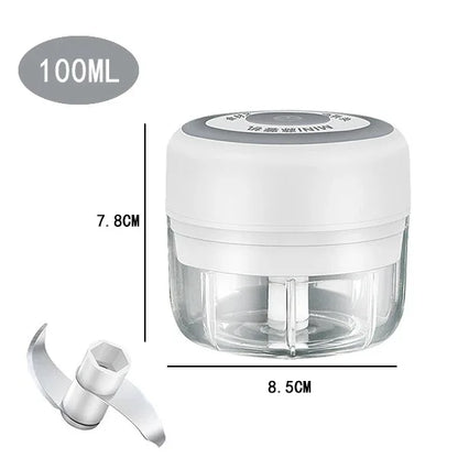 100ml/250ml picador de carne elétrico alho chopper girar imprensa alho triturador vegetal cebola cortador cozinha cozinhar acessórios