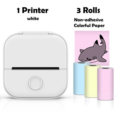 Phomemo T02 mini wireless thermal printer mini pocket printer, sticker printer for DIY, journal, student birthday gift
