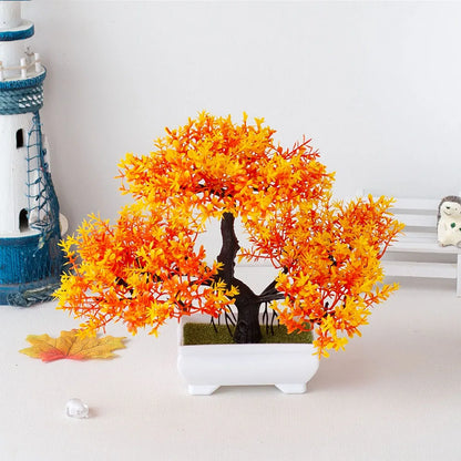 Fake Plant Potted Artificial Plants Decoration Potted Bonsai Small Tree Pot zen Garden Ornaments Table Home Room Decoration