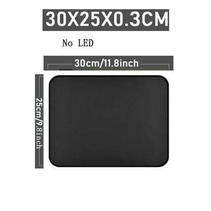 Mouse pad para jogos RGB, tapete de mouse grande de 31,5 x 11,8 polegadas com 14 modos de luz, base de borracha antiderrapante, teclado grande para PC