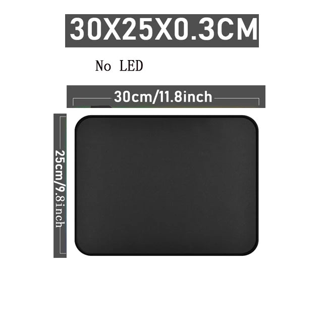 Mouse pad para jogos RGB, tapete de mouse grande de 31,5 x 11,8 polegadas com 14 modos de luz, base de borracha antiderrapante, teclado grande para PC