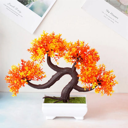 Fake Plant Potted Artificial Plants Decoration Potted Bonsai Small Tree Pot zen Garden Ornaments Table Home Room Decoration