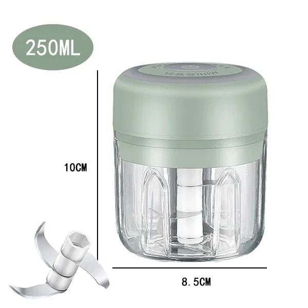 100ml/250ml picador de carne elétrico alho chopper girar imprensa alho triturador vegetal cebola cortador cozinha cozinhar acessórios
