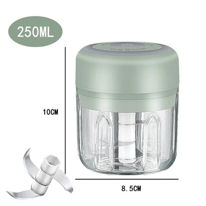 100ml/250ml picador de carne elétrico alho chopper girar imprensa alho triturador vegetal cebola cortador cozinha cozinhar acessórios