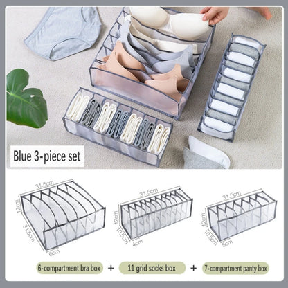 Organizador de roupas íntimas, guarda-roupas, caixa, armário, organizador de quarto, gaveta dobrável, organização doméstica e armazenamento de sutiã, prateleira de quarto