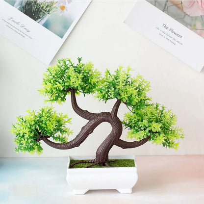 Fake Plant Potted Artificial Plants Decoration Potted Bonsai Small Tree Pot zen Garden Ornaments Table Home Room Decoration