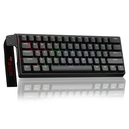 Teclado Mecânico Gamer AULA WIN60 HE Pro MAX com Fio, Switches Magnéticos Hall Effect, RT Ajustável, Hot-Swap, 8000Hz para Esports