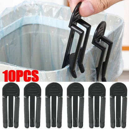 2/6/10 pçs prático saco de lixo de plástico clipe fixo saco de lixo titular clipe de lixo pode braçadeira cozinha banheiro gadgets