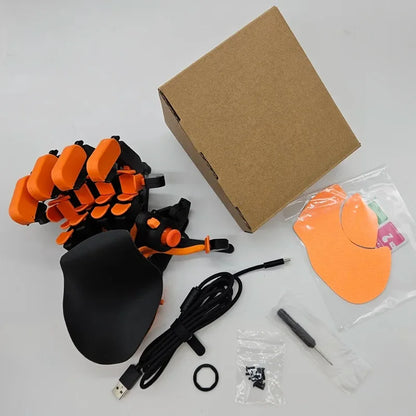 Teclado de Jogo GameClaw para uma Mão, Design Ergonômico, Suporta Botões de Joystick Personalizáveis, Teclado de Jogo para uma Mão