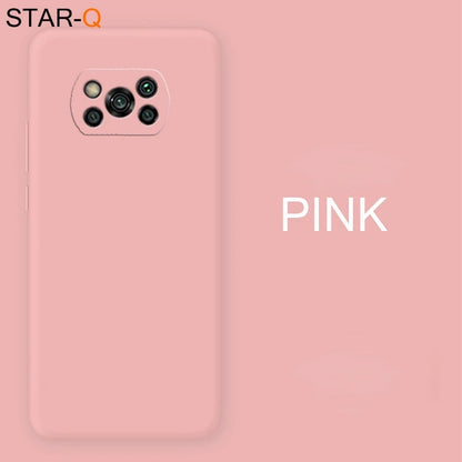 Nova capa completa de silicone líquido para xiaomi poco x3 nfc m2 f2 pro x2 global original macio capas protetoras traseiras