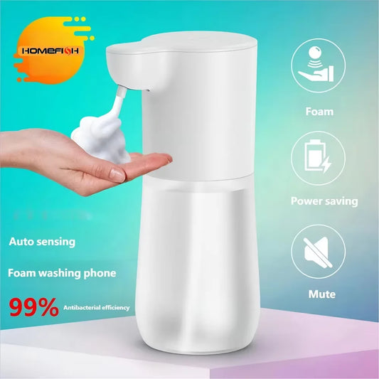 HOMEFISH Automatic Soap Dispenser with 350ml Smart Sensor USB Charging Touchless Foam Soap Dispenser Hand Sanitizer Machine