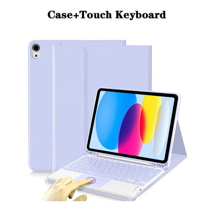 Capa de teclado para iPad (A16) 11a/10a geração, teclado sem fio removível, capa de teclado folio com suporte para lápis