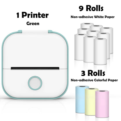Phomemo T02 mini wireless thermal printer mini pocket printer, sticker printer for DIY, journal, student birthday gift