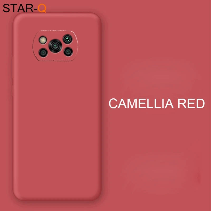 Nova capa completa de silicone líquido para xiaomi poco x3 nfc m2 f2 pro x2 global original macio capas protetoras traseiras