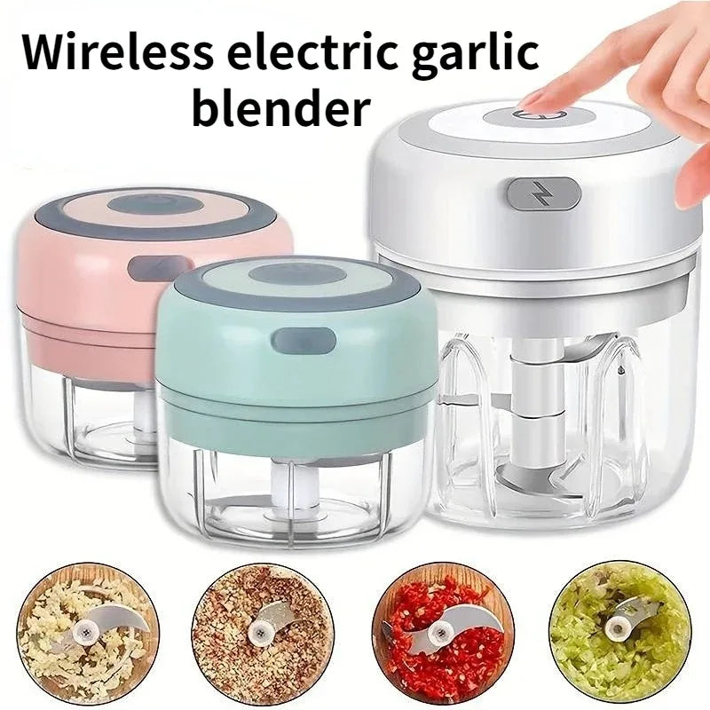 100ml/250ml picador de carne elétrico alho chopper girar imprensa alho triturador vegetal cebola cortador cozinha cozinhar acessórios