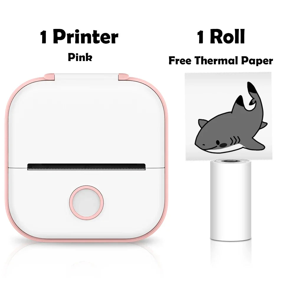 Phomemo T02 mini wireless thermal printer mini pocket printer, sticker printer for DIY, journal, student birthday gift