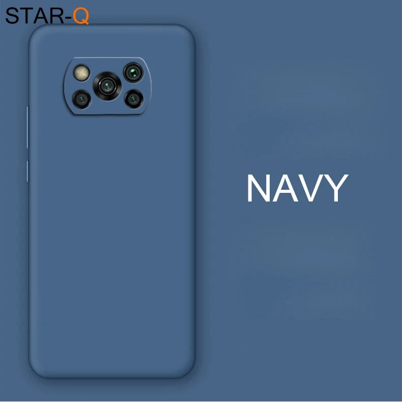 Nova capa completa de silicone líquido para xiaomi poco x3 nfc m2 f2 pro x2 global original macio capas protetoras traseiras