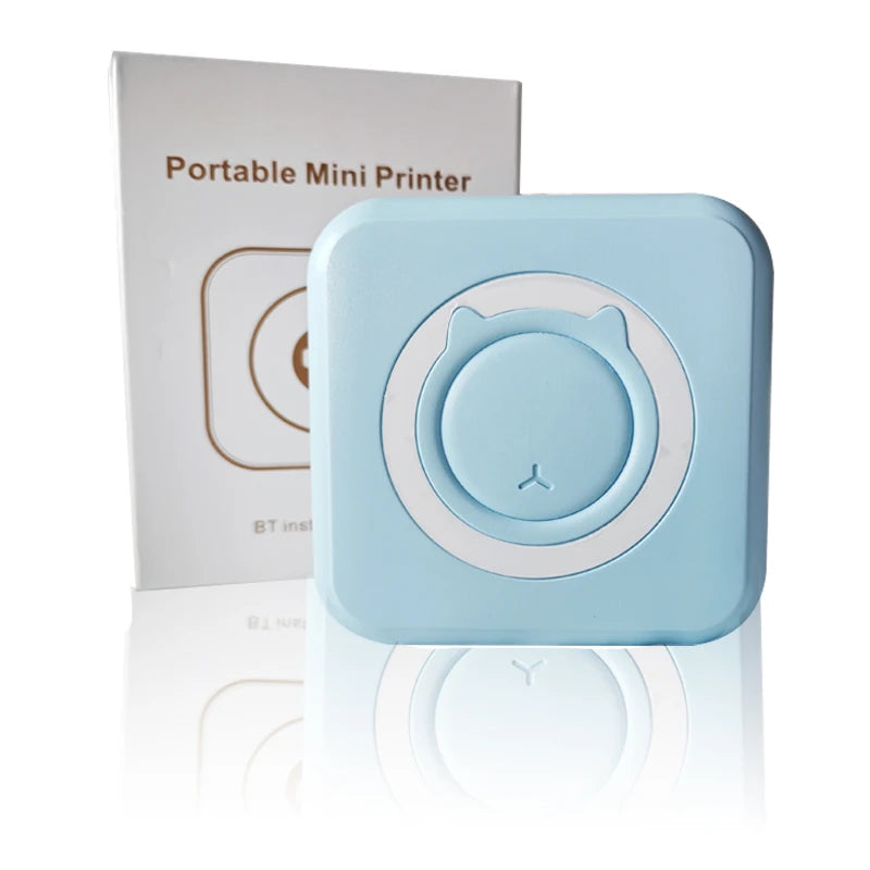 Mini impressora térmica portátil sem fio bt 203dpi etiqueta fotográfica memo pergunta errada impressão com cabo usb impresora portátil
