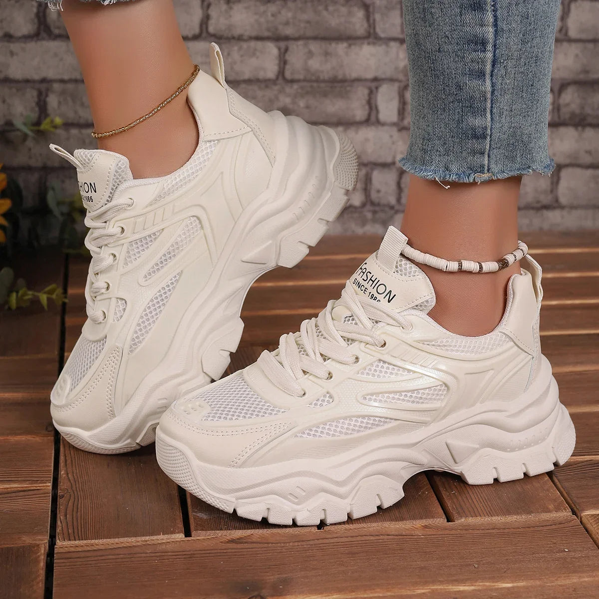 Mulheres tênis 2024 nova moda chunky tênis feminino plataforma de tênis ao ar livre sapatos esportivos para mulher leve designer sapatos
