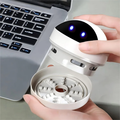 Aspirador de pó de mesa com escova limpa, carregamento usb para casa, escritório, varredor de mesa, mini aspirador de pó