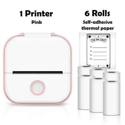 Phomemo T02 mini wireless thermal printer mini pocket printer, sticker printer for DIY, journal, student birthday gift