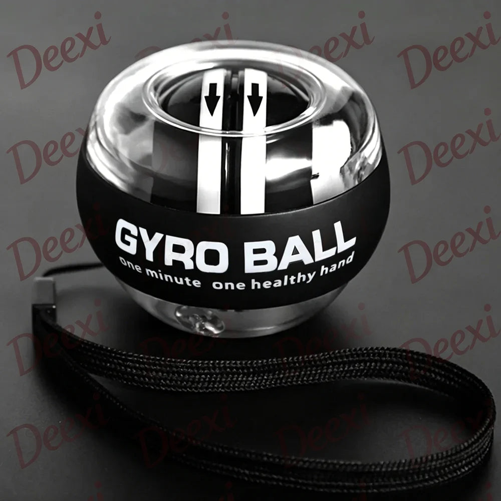 Bola Giroscópica de Pulso com Início Automático, Dispositivo de Exercício para Braços, Fortalecedor de Força, Monitor de Fitness