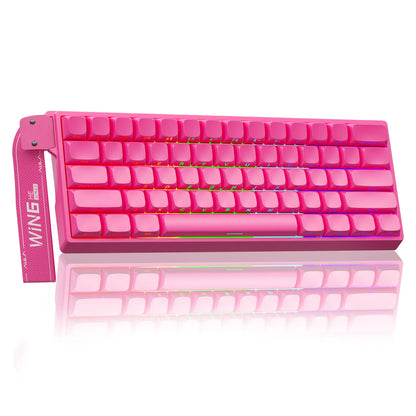 Teclado Mecânico Gamer AULA WIN60 HE Pro MAX com Fio, Switches Magnéticos Hall Effect, RT Ajustável, Hot-Swap, 8000Hz para Esports