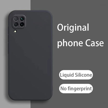 Capa de silicone quadrada luxuosa para celular huawei p40 lite, capa macia à prova de choque para huawei nova 7i nova 6 se