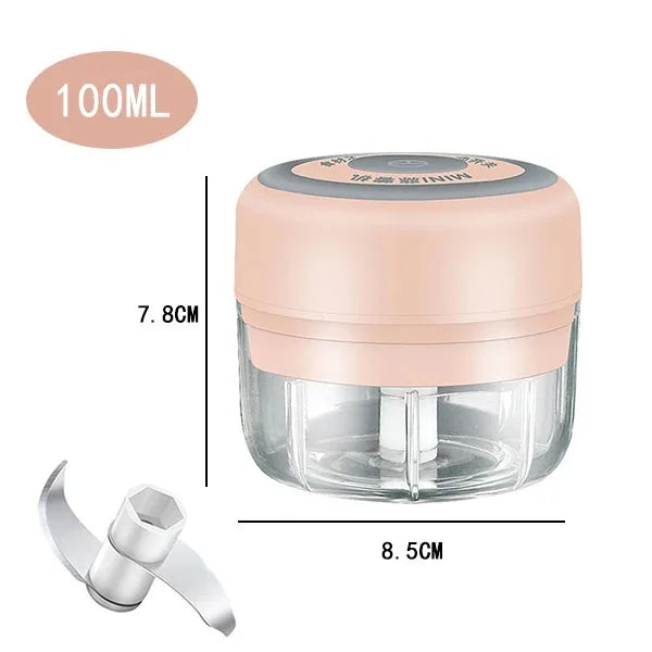 100ml/250ml picador de carne elétrico alho chopper girar imprensa alho triturador vegetal cebola cortador cozinha cozinhar acessórios
