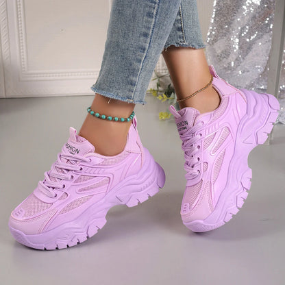 Mulheres tênis 2024 nova moda chunky tênis feminino plataforma de tênis ao ar livre sapatos esportivos para mulher leve designer sapatos