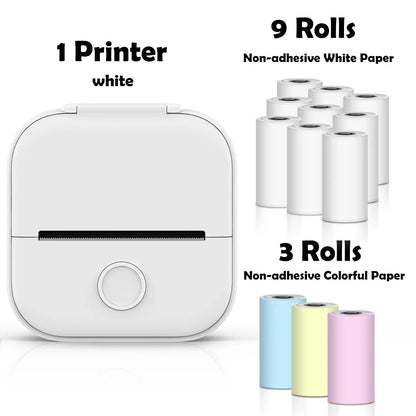 Phomemo T02 mini wireless thermal printer mini pocket printer, sticker printer for DIY, journal, student birthday gift
