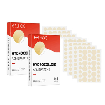 144 Adesivos Invisíveis para Acne Facial, Adesivos Anti-inflamatórios para Cuidados com a Pele, Adesivos Absorventes para Cobrir Acne