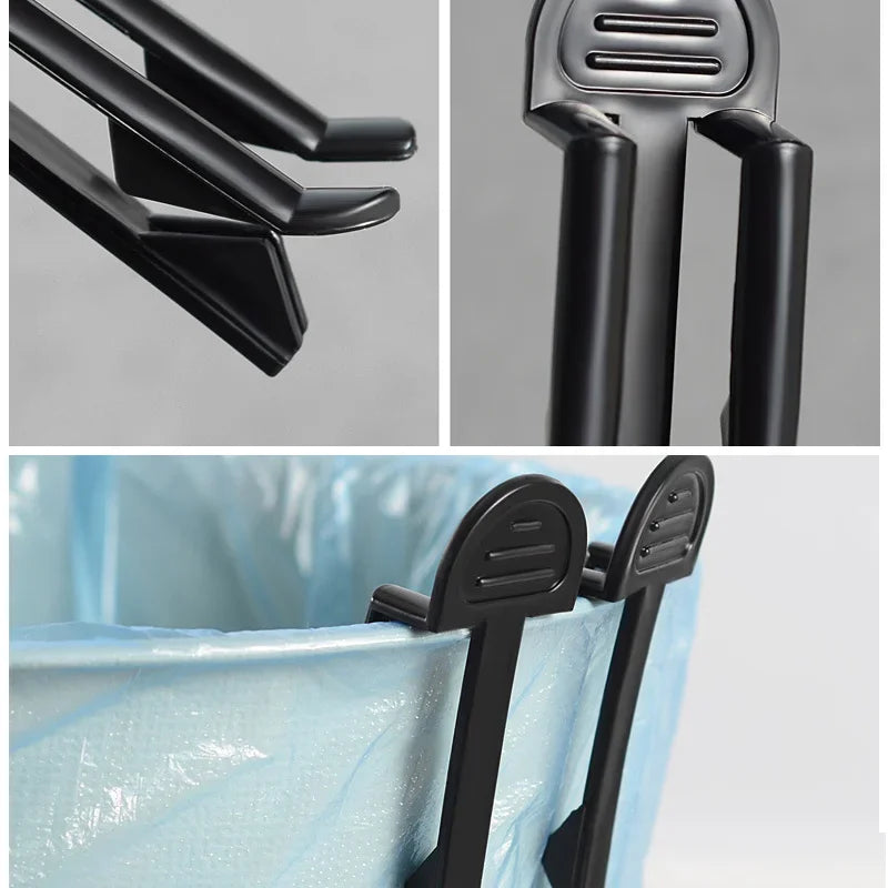 2/6/10 pçs prático saco de lixo de plástico clipe fixo saco de lixo titular clipe de lixo pode braçadeira cozinha banheiro gadgets
