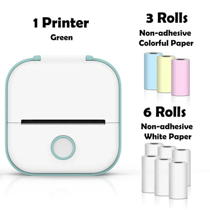 Phomemo T02 mini wireless thermal printer mini pocket printer, sticker printer for DIY, journal, student birthday gift