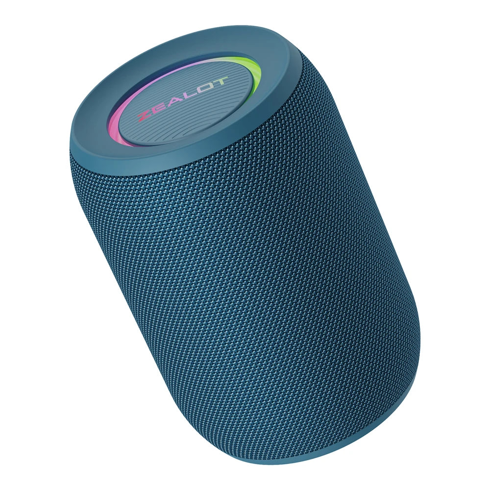 ZEALOT-S32PRO Alto-falante Bluetooth poderoso, baixo sem fio, luz LED, alto-falantes externos, subwoofer, suporte de caixa de som à prova d'água