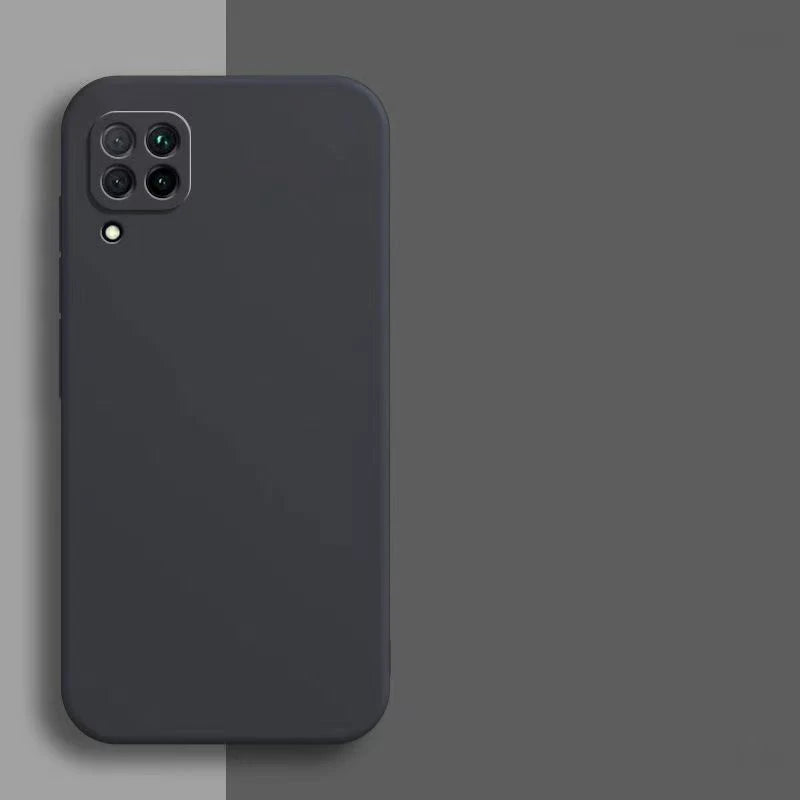 Capa de silicone quadrada luxuosa para celular huawei p40 lite, capa macia à prova de choque para huawei nova 7i nova 6 se