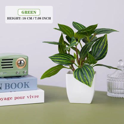Fake Plant Potted Artificial Plants Decoration Potted Bonsai Small Tree Pot zen Garden Ornaments Table Home Room Decoration